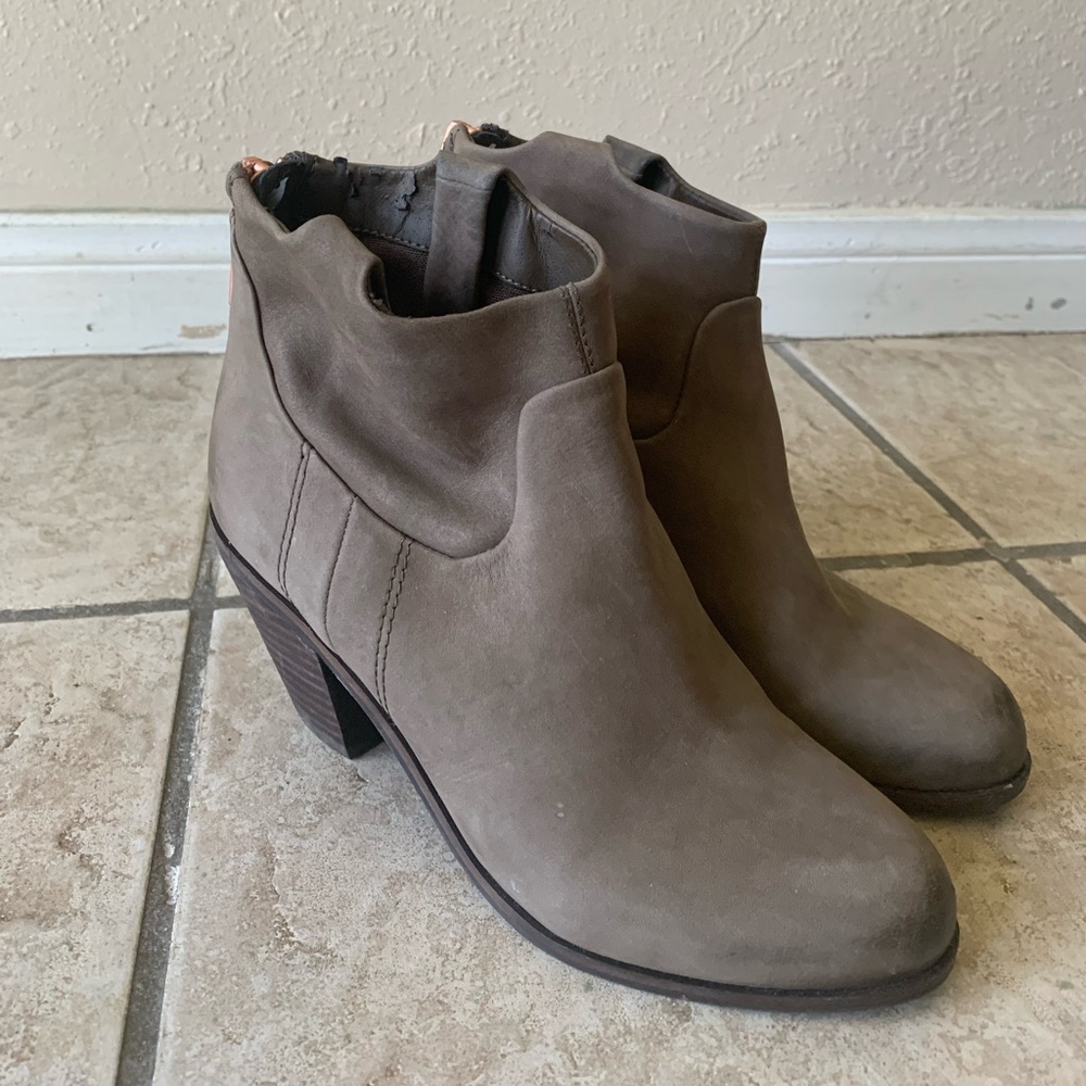 Leather booties